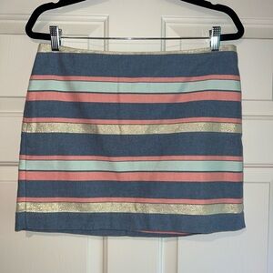 GAP Blue and Pink Mini Pencil Skirt for Work